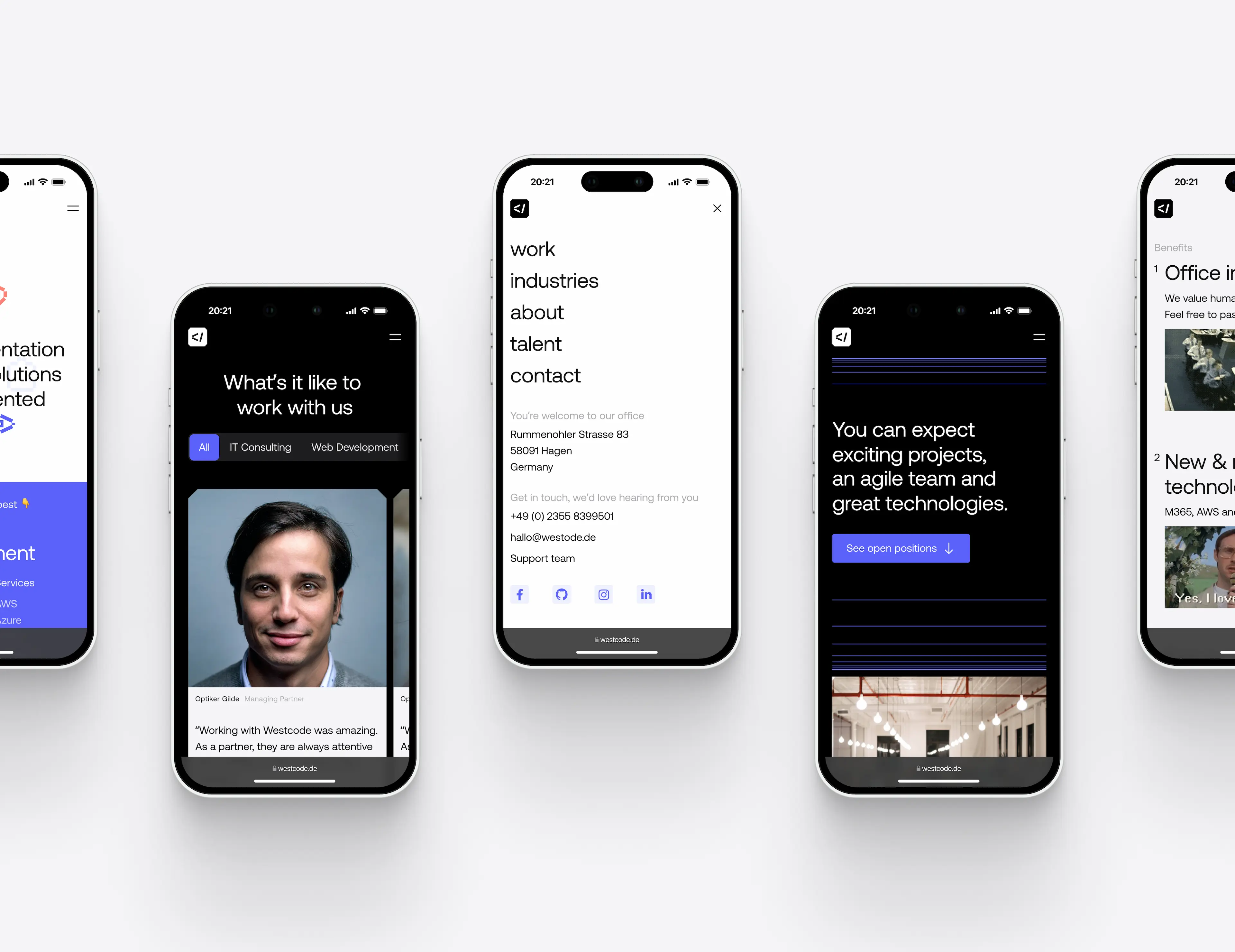 Westcode Mobile Website